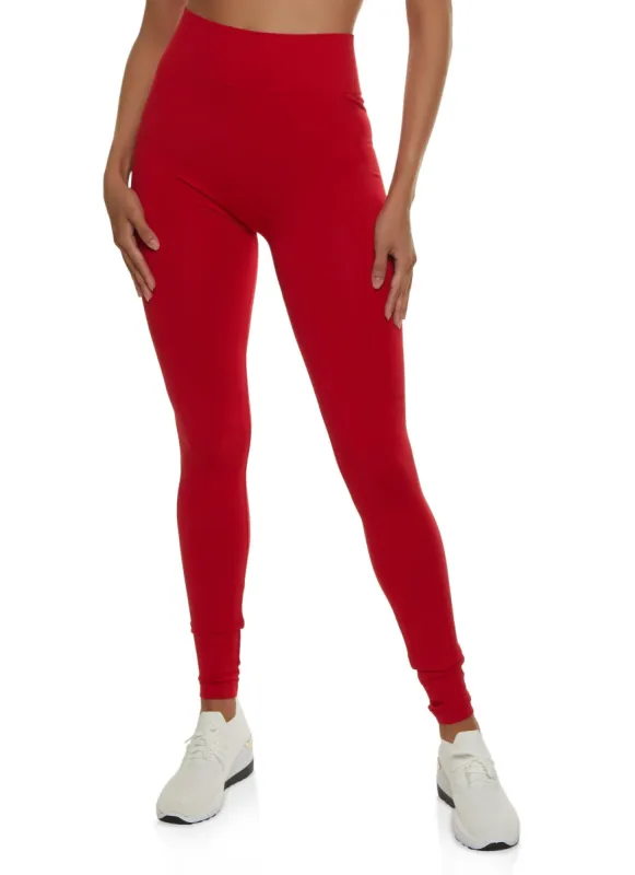 Seamless Solid High Waist Leggings sold by Rainbow