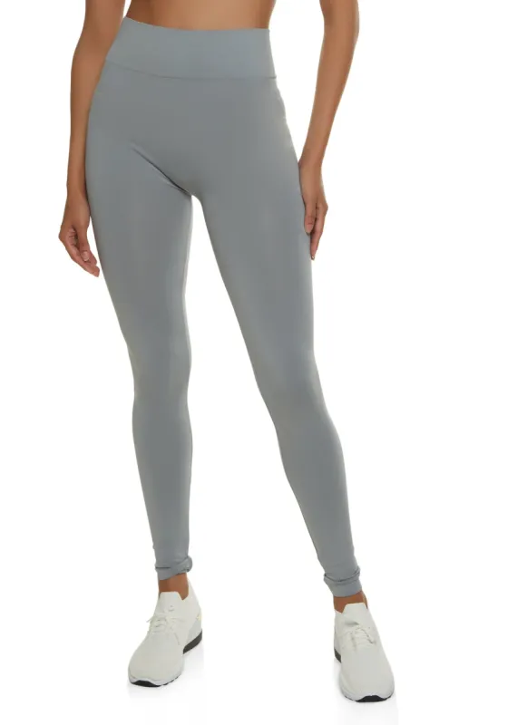 Seamless Solid High Waist Leggings sold by Rainbow