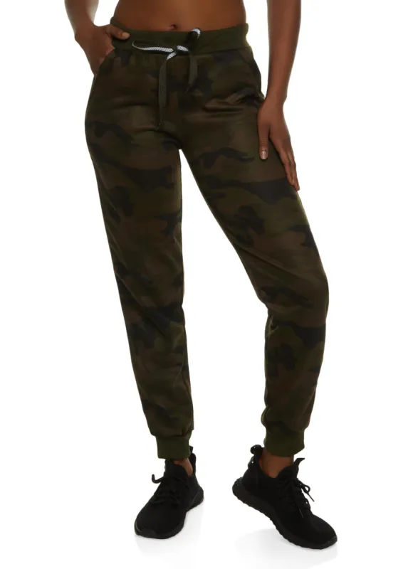 Fleece Pocket Drawstring Joggers sold by Rainbow