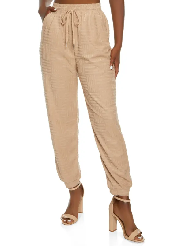 Terry Cloth Joggers sold by Rainbow