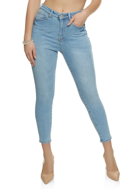 WAX Whiskered Cropped Skinny Jeans sold by Rainbow