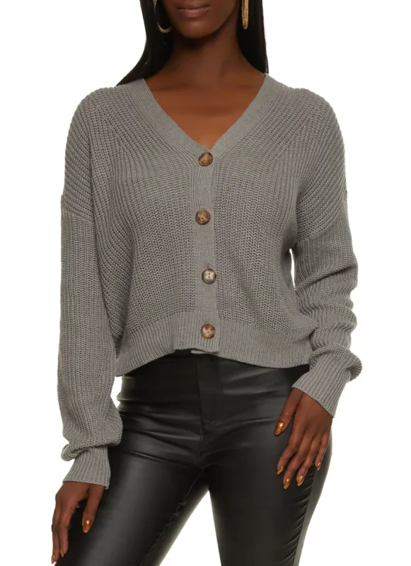 V Neck Knit Cardigan sold by Rainbow