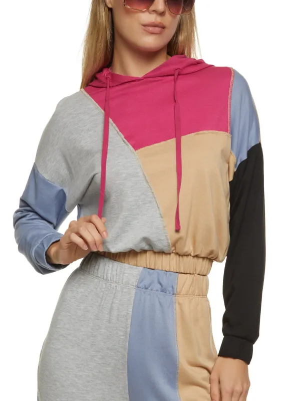 Color Block Pullover Hoodie sold by Rainbow