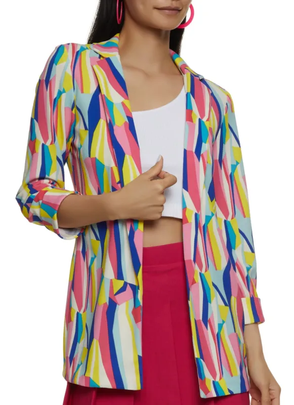 Abstract Print Blazer sold by Rainbow