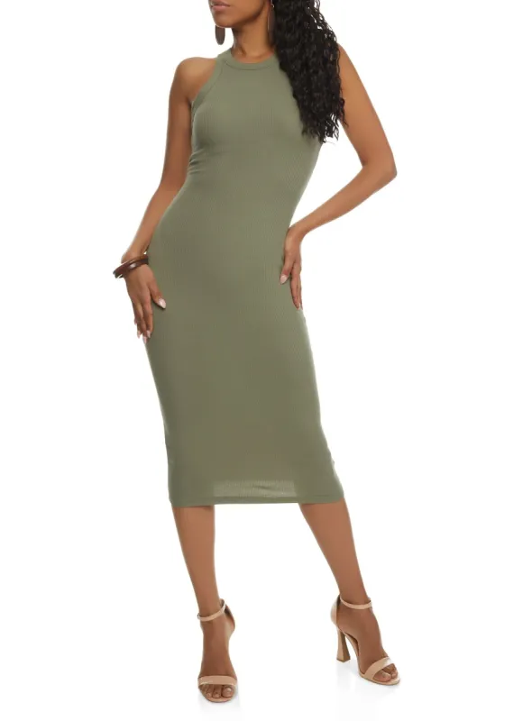 Rib Knit Bodycon Tank Dress sold by Rainbow