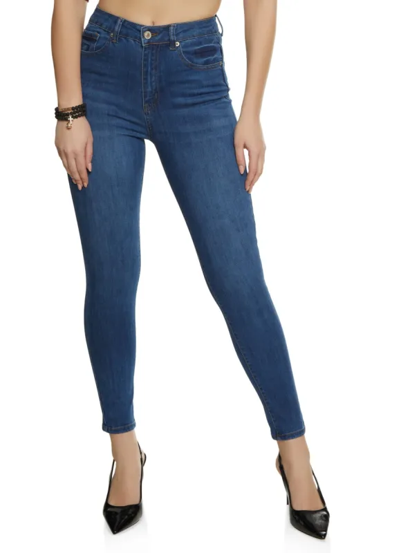 WAX Whiskered High Waist Skinny Jeans sold by Rainbow