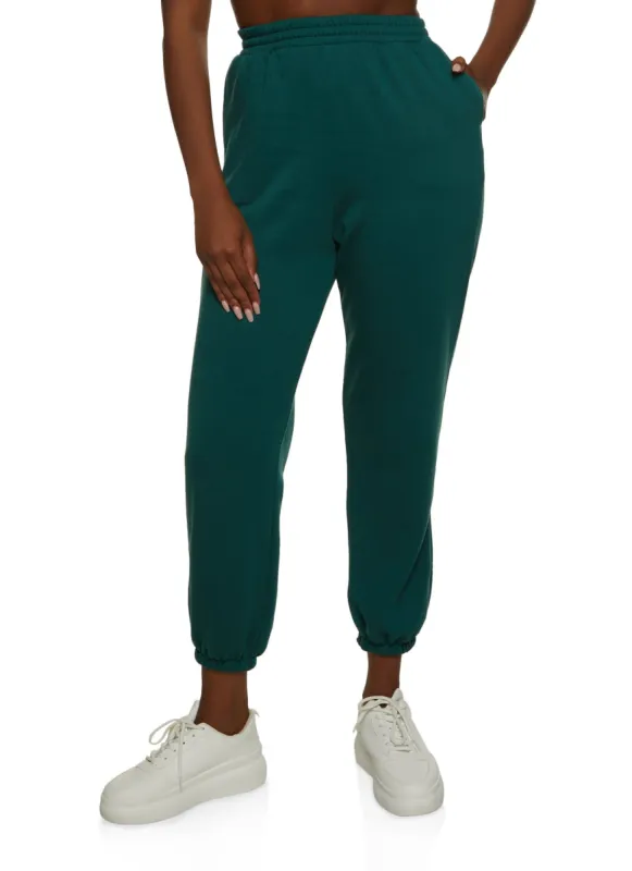 Solid High Waist Joggers sold by Rainbow