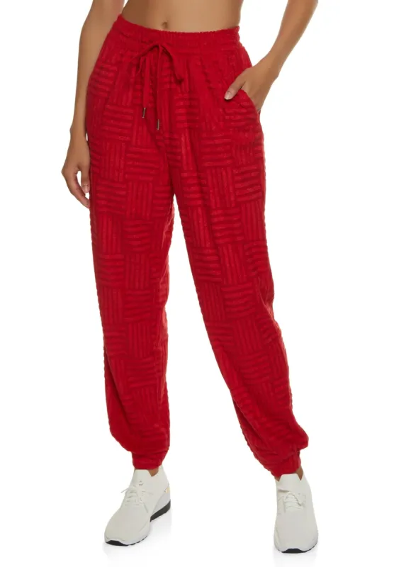 Terry Cloth Joggers sold by Rainbow