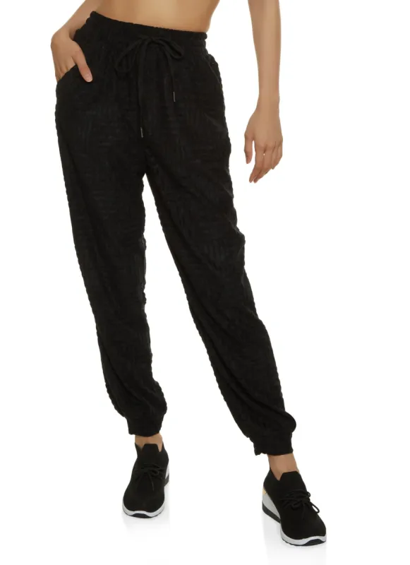 Terry Cloth Joggers sold by Rainbow