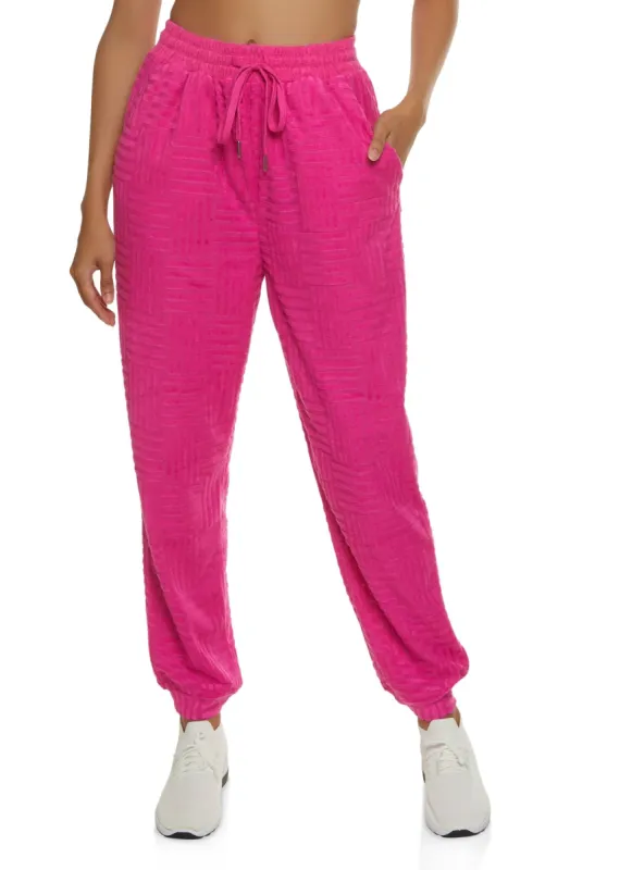 Terry Cloth Joggers sold by Rainbow