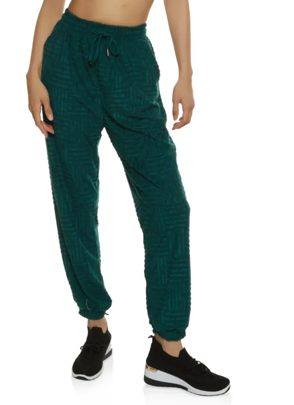 Terry Cloth Joggers sold by Rainbow