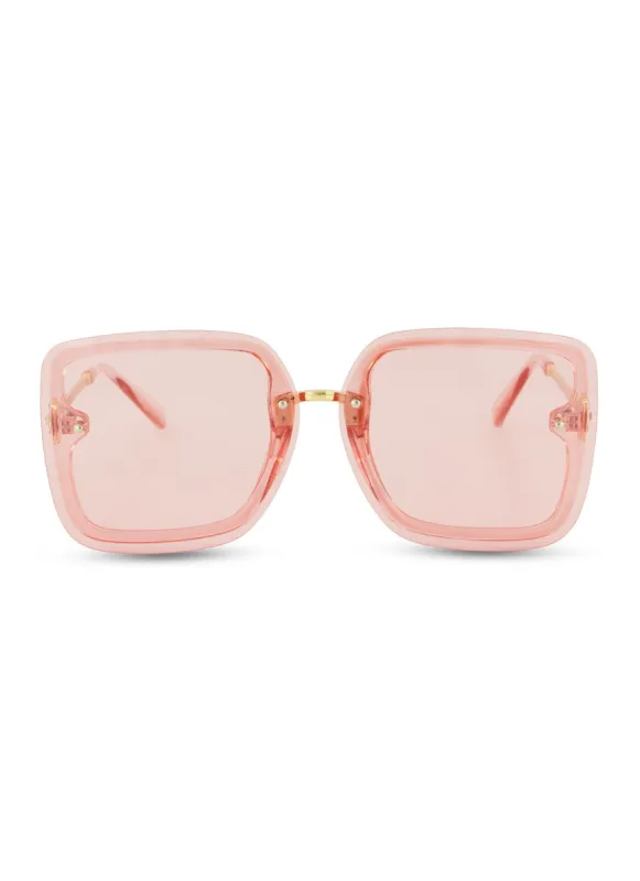Rimless Oversized Square Sunglasses sold by Rainbow