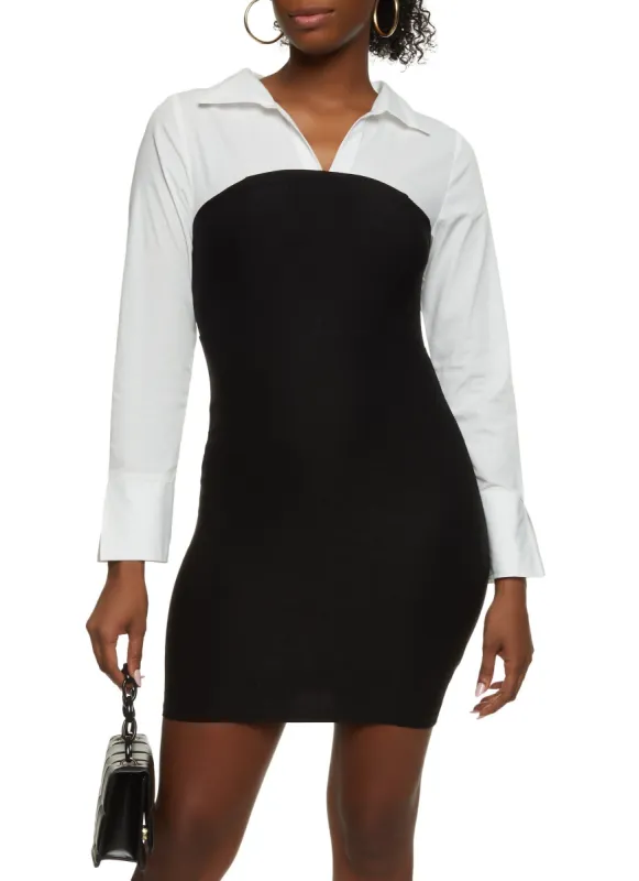 Button Back Keyhole Knit Shirt Dress sold by Rainbow