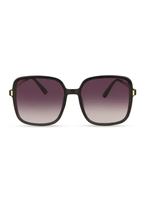 Metallic Arm Squared Oversized Sunglasses sold by Rainbow