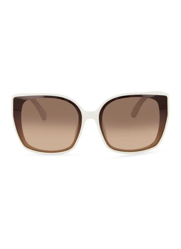 Oversized Cat Eye Ombre Lens Sunglasses sold by Rainbow