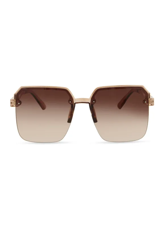 Cut Out Metallic Temple Sunglasses sold by Rainbow
