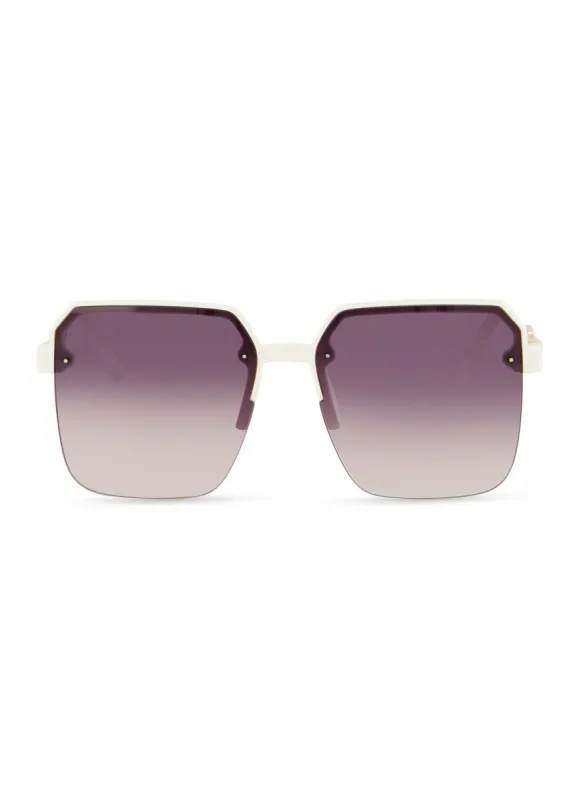 Cut Out Metallic Temple Sunglasses sold by Rainbow