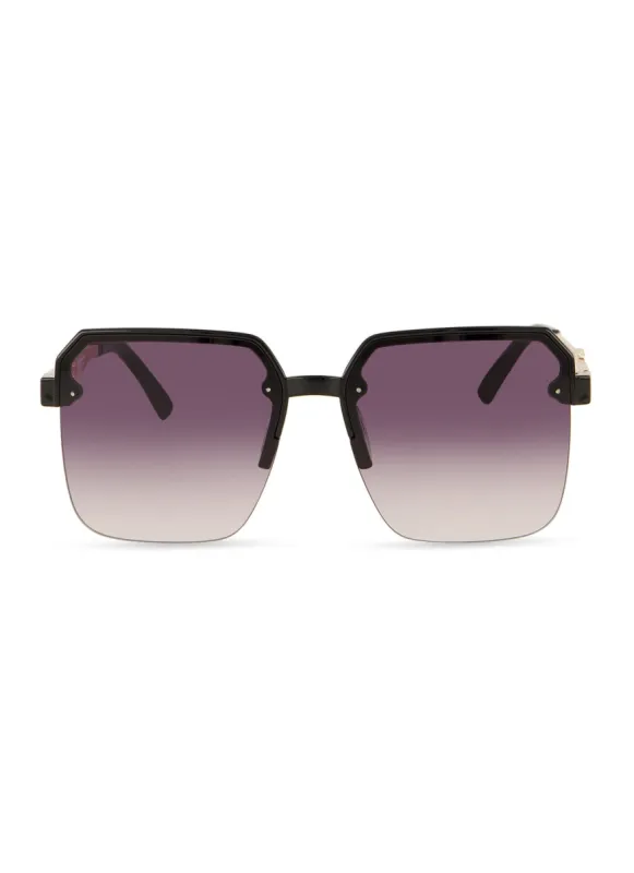 Cut Out Metallic Temple Sunglasses sold by Rainbow
