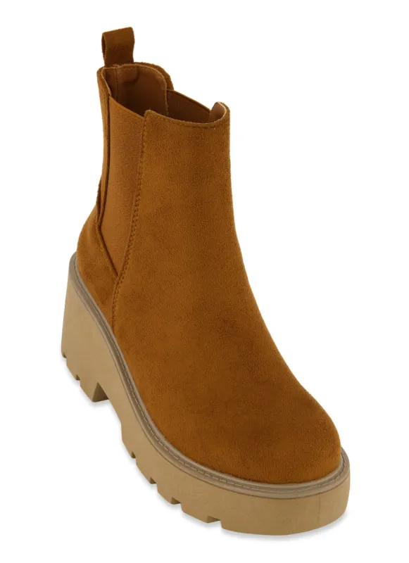 Slip On Platform Chelsea Boots sold by Rainbow