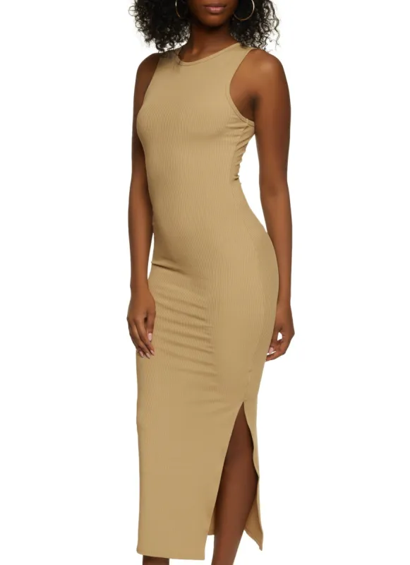 Ribbed Tank Maxi Dress sold by Rainbow