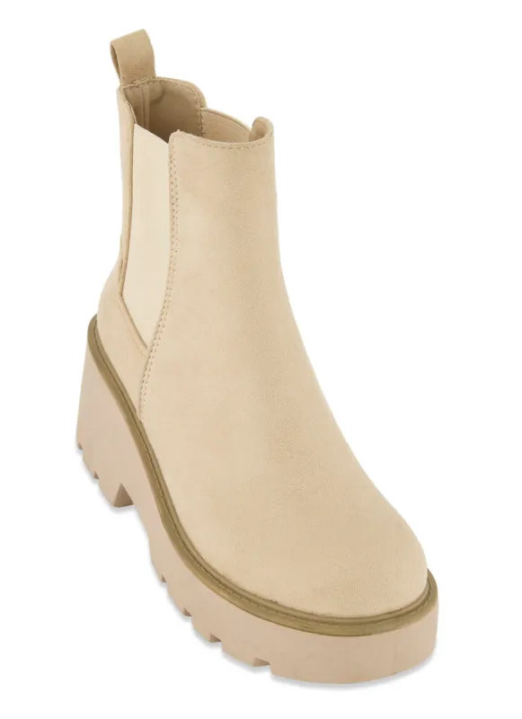 Slip On Platform Chelsea Boots sold by Rainbow