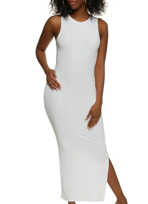 Ribbed Tank Maxi Dress sold by Rainbow