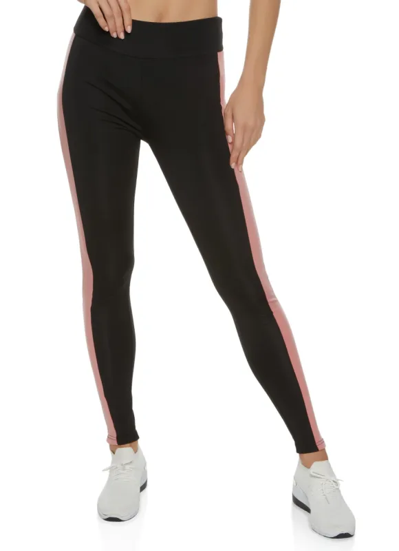 Color Block High Waist Active Leggings sold by Rainbow