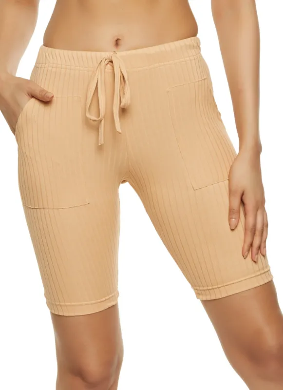 Rib Knit Bermuda Shorts sold by Rainbow