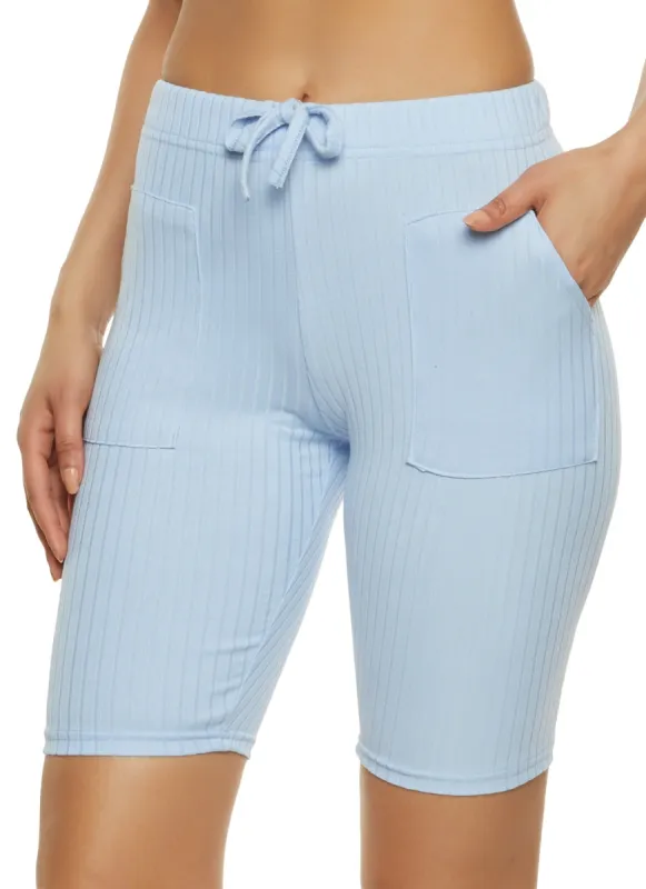 Rib Knit Bermuda Shorts sold by Rainbow