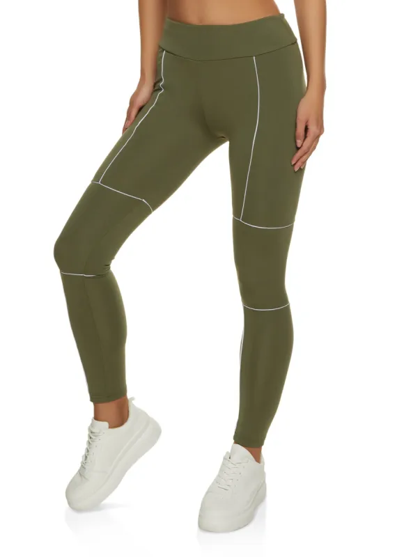 Contrast Stitch Active Leggings sold by Rainbow