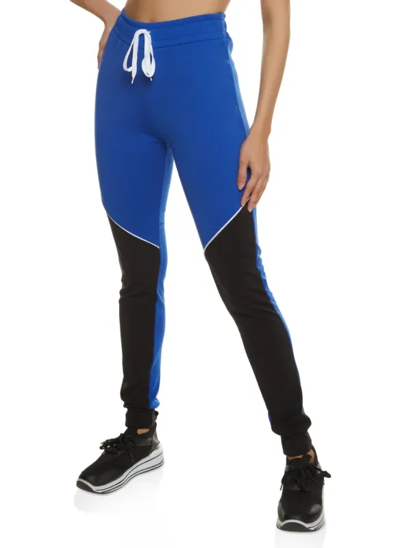 Color Block Drawstring Joggers sold by Rainbow