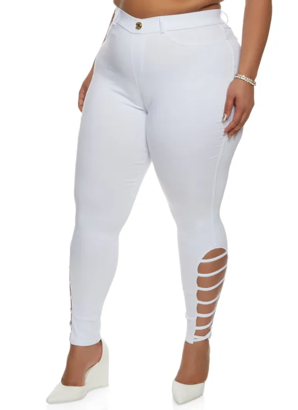 Plus Size Side Caged Detail Hyperstretch Pants sold by Rainbow