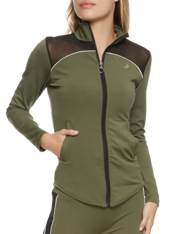 Mesh Insert Track Jacket sold by Rainbow