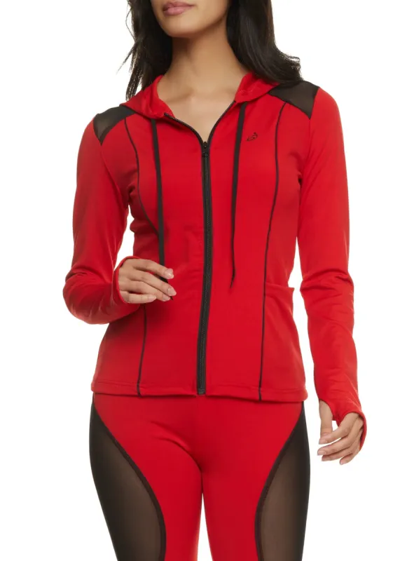 Contrast Trim Hooded Track Jacket sold by Rainbow