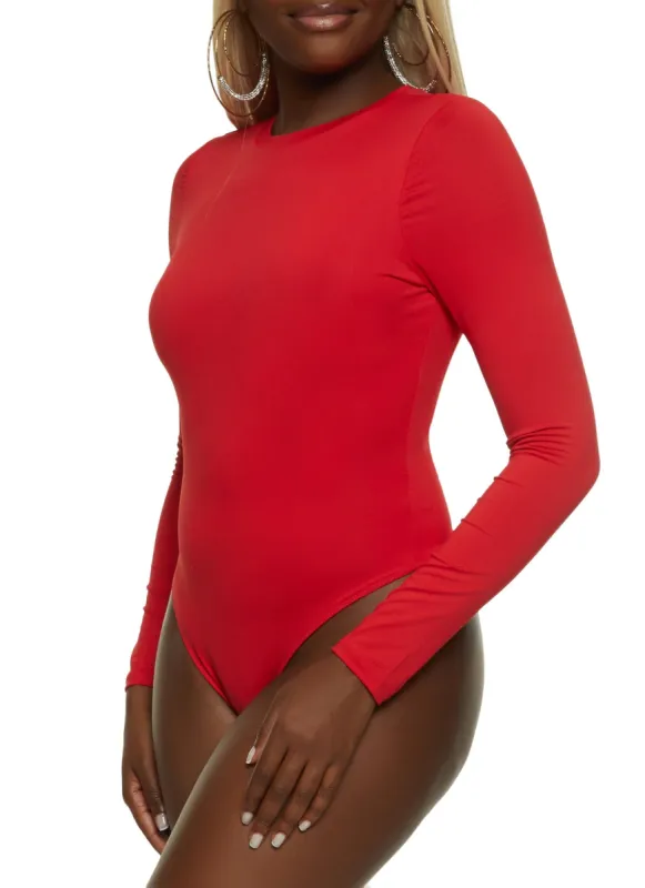 Crew Neck Long Sleeve Bodysuit sold by Rainbow