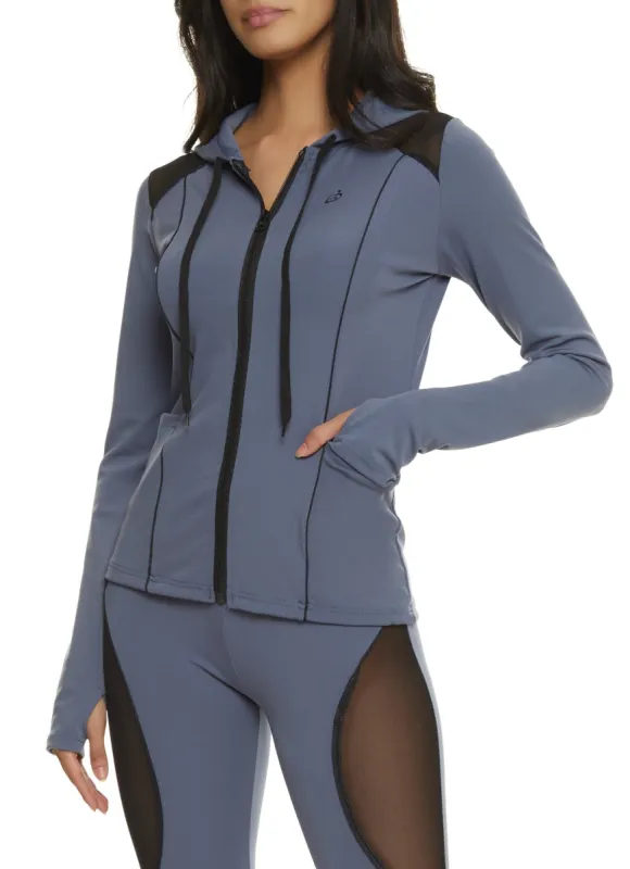 Contrast Trim Hooded Track Jacket sold by Rainbow