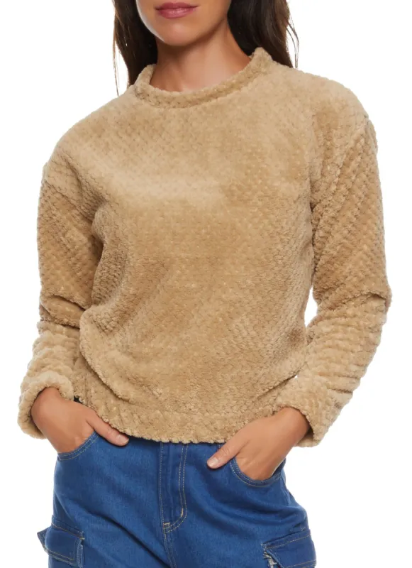 Solid Plush Sweatshirt sold by Rainbow