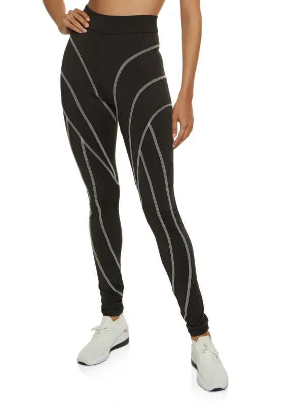Contrast Stitch Activewear Leggings sold by Rainbow