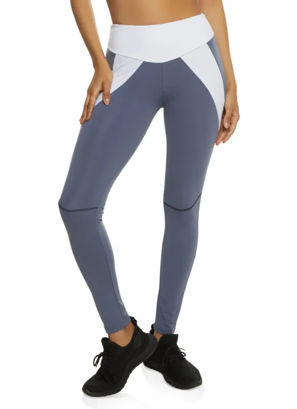 Color Block Detail Leggings sold by Rainbow