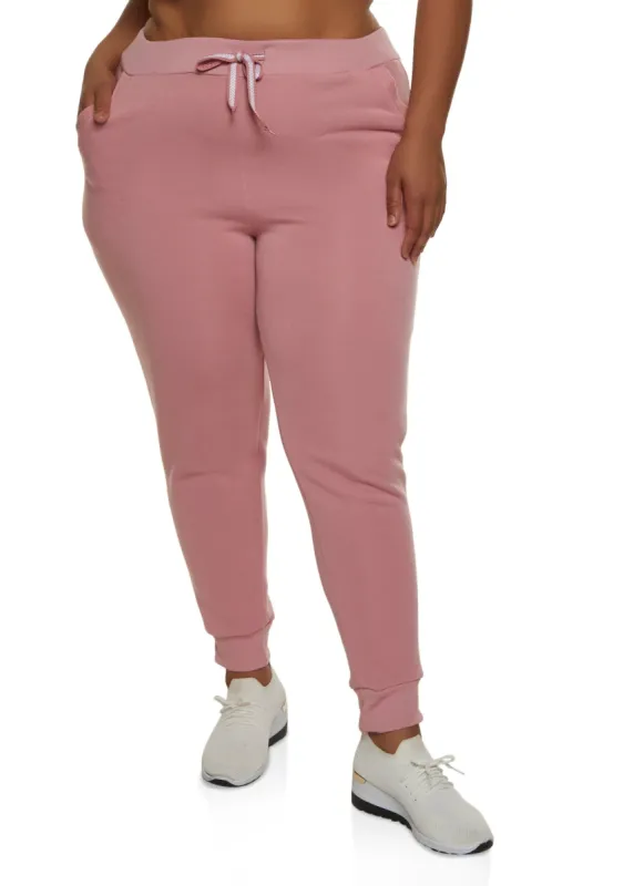 Plus Size Fleece Joggers sold by Rainbow