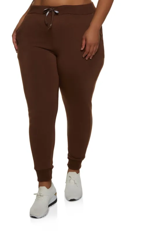 Plus Size Fleece Joggers sold by Rainbow