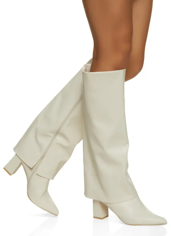 Knee High Fold Over Boots sold by Rainbow