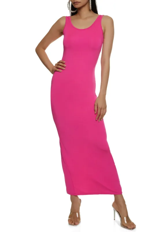 Scoop Back Tank Maxi Dress sold by Rainbow