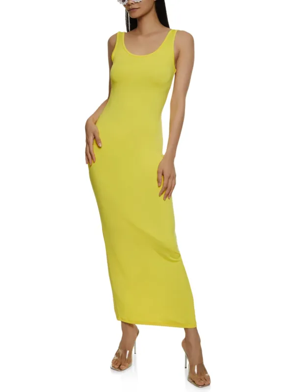 Scoop Back Tank Maxi Dress sold by Rainbow