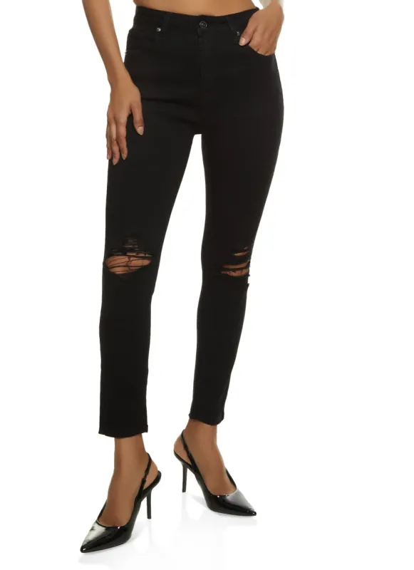 WAX Ripped Distressed Knee Jeans sold by Rainbow