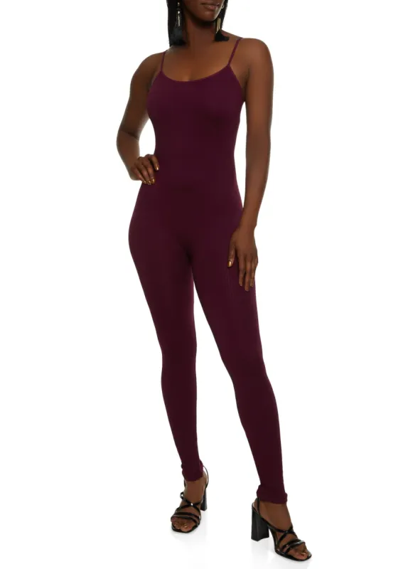 Seamless Ribbed Cami Catsuit sold by Rainbow