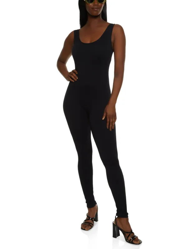 Seamless Ribbed Tank Catsuit sold by Rainbow