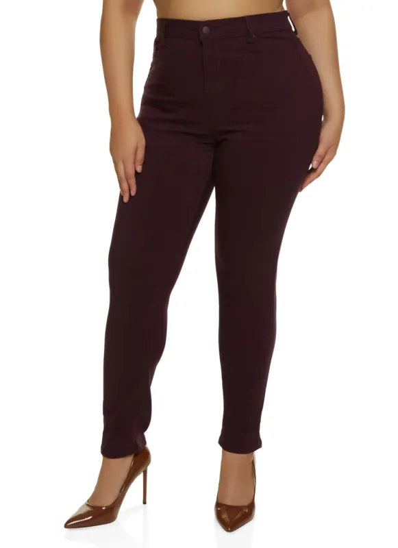 Plus Size Cargo Pocket Hyperstretch Skinny Pants sold by Rainbow