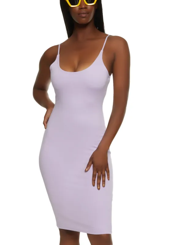 Basic Scoop Neck Cami Dress sold by Rainbow