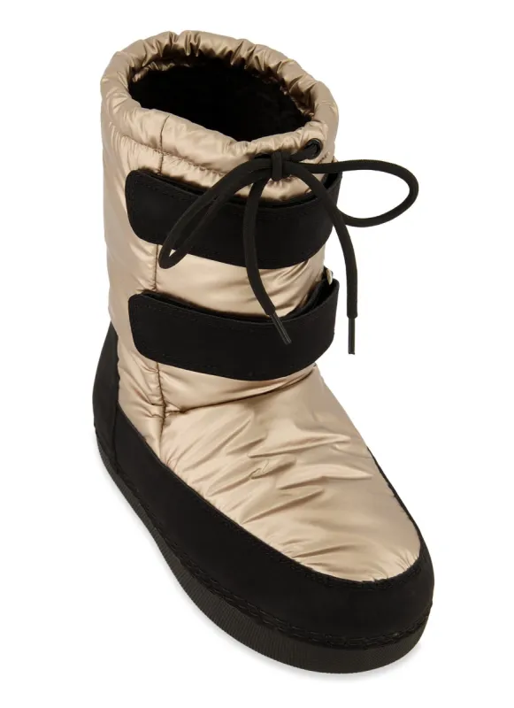 Weather Proof Velcro Puffer Booties sold by Rainbow